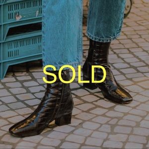 SOLD Rouje Lara Leather Ankle Boots FR 37